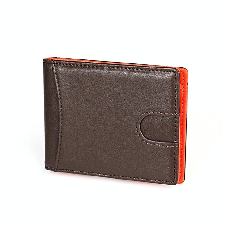 Anti-magnetic Leather Wallet with Zipper for Men - Rfid Protection - Black