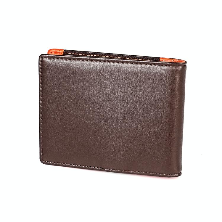 Anti-magnetic Leather Wallet with Zipper for Men - Rfid Protection - Black