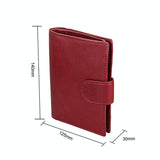 Men Rfid Leather Passport Wallet - Compact & Secure - Black