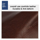Leather Rfid Wallet with Card Slots for Men - Brown