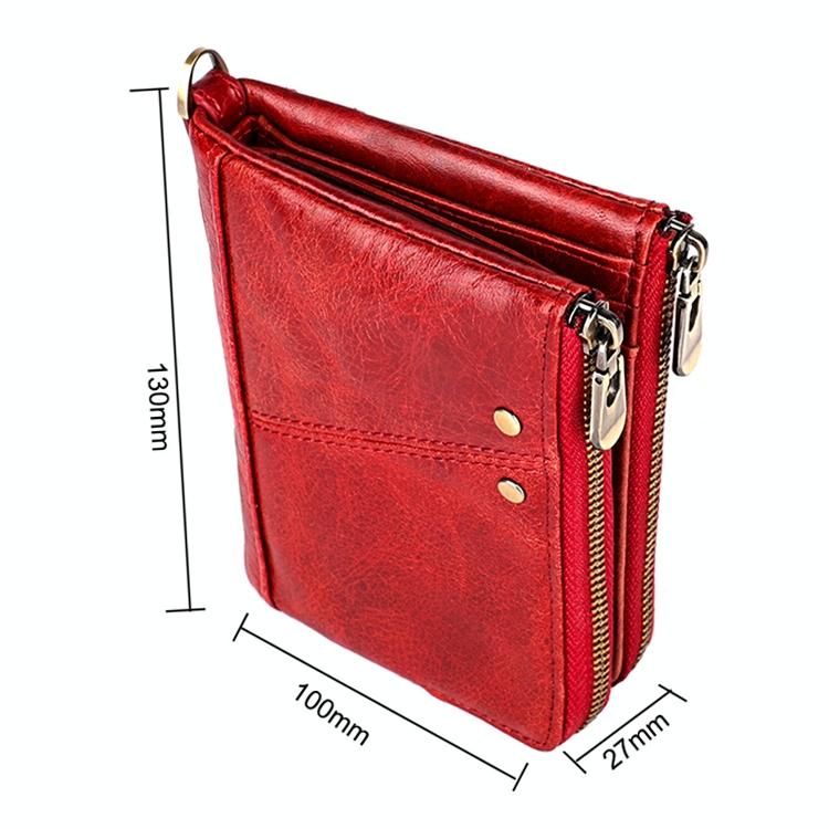 Mens Leather Rfid Wallet - Antimagnetic - Yellowish-Brown