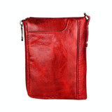 Mens Leather Rfid Wallet - Antimagnetic - Yellowish-Brown