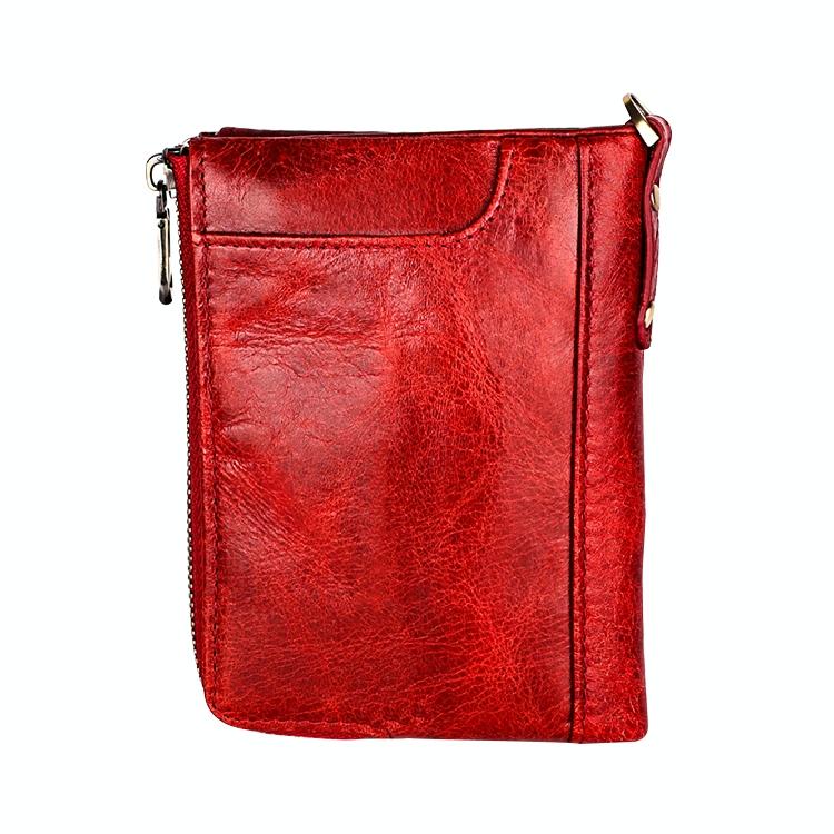 Mens Leather Rfid Wallet - Antimagnetic - Yellowish-Brown