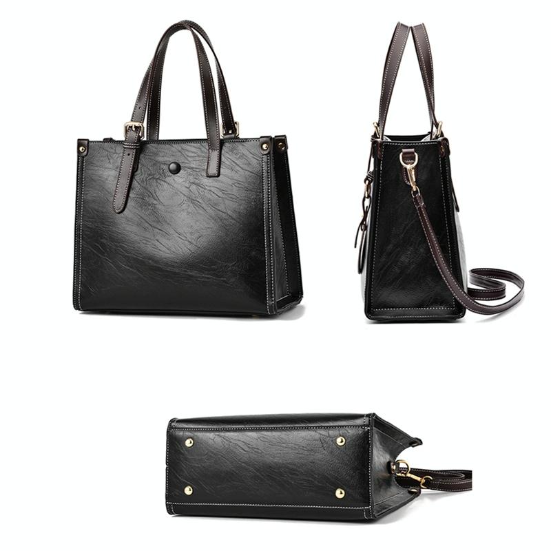 Vintage Multifunctional Handbag - Black