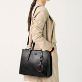 Vintage Multifunctional Handbag - Black