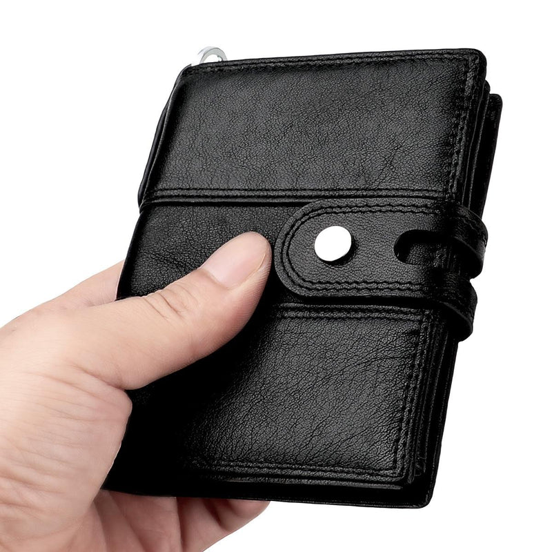 Premium Leather Multi-card Mens Wallet - Secure & Stylish - Brown