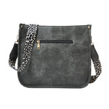 Leopard Print Waterproof Crossbody Handbag - Beige
