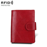 Men Rfid Leather Passport Wallet - Compact & Secure - Coffee