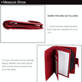 Men Rfid Leather Passport Wallet - Compact & Secure - Coffee