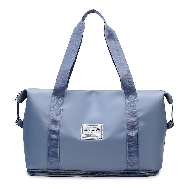 Sports Gym Duffel Bag with Wet / Dry Separation - Large Capacity - Grey