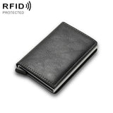 Carbon Fiber Rfid Wallet for Men - Coffee