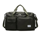 Vibe Geeks Waterproof and Lightweight Zipper Sports Gym Bag with Shoe Compartment - Green