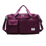 Vibe Geeks Waterproof and Lightweight Zipper Sports Gym Bag with Shoe Compartment - Red