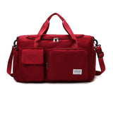 Vibe Geeks Waterproof and Lightweight Zipper Sports Gym Bag with Shoe Compartment - Sky Blue