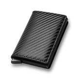 Carbon Fiber Rfid Wallet for Men - Blue