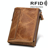 Mens Leather Rfid Blocking Card Holder Wallet