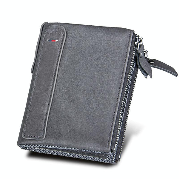 Mens Leather Rfid Blocking Card Holder Wallet