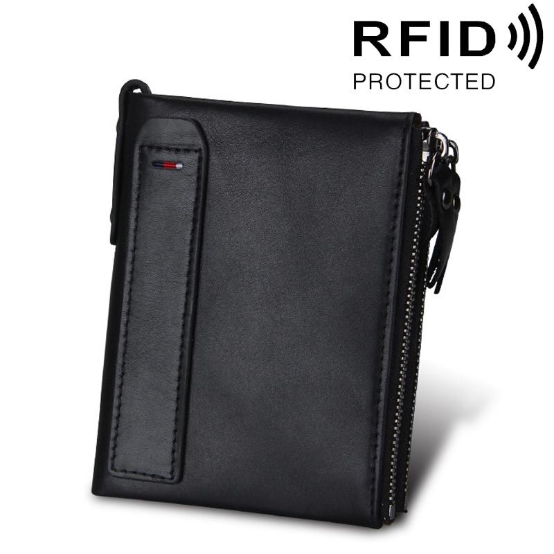 Mens Leather Rfid Blocking Card Holder Wallet