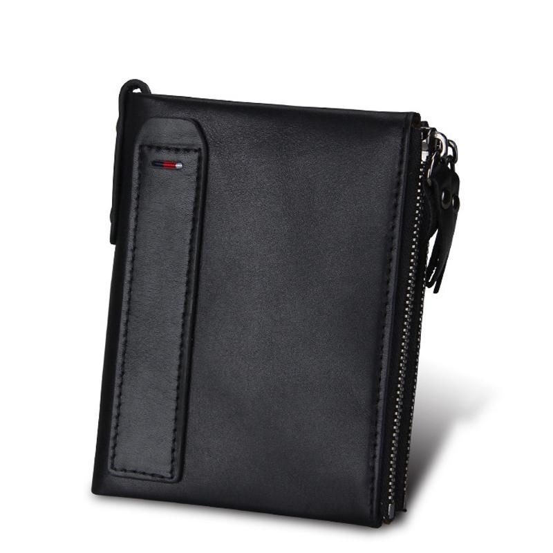Mens Leather Rfid Blocking Card Holder Wallet