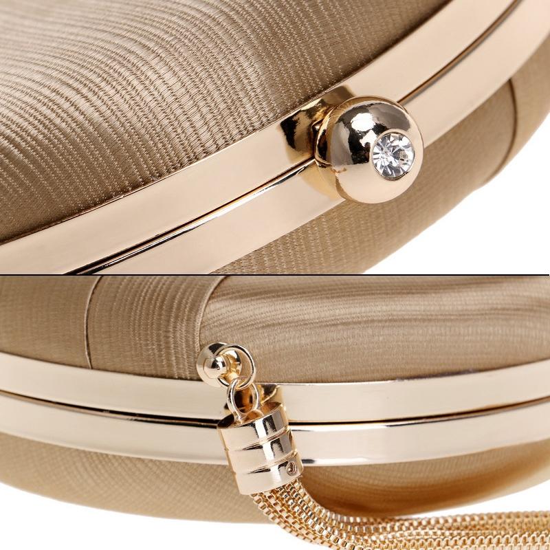 Silk Evening Clutch Bag - Silver