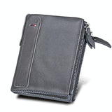 Mens Leather Rfid Blocking Card Holder Wallet
