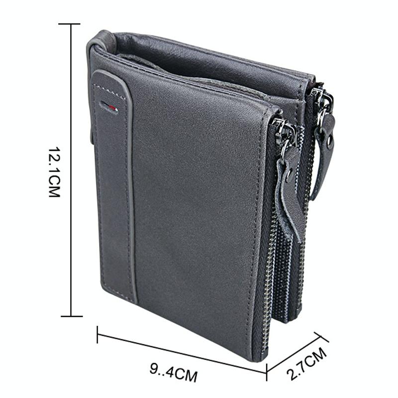 Mens Leather Rfid Blocking Card Holder Wallet