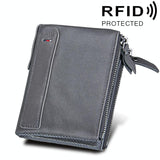 Mens Leather Rfid Blocking Card Holder Wallet