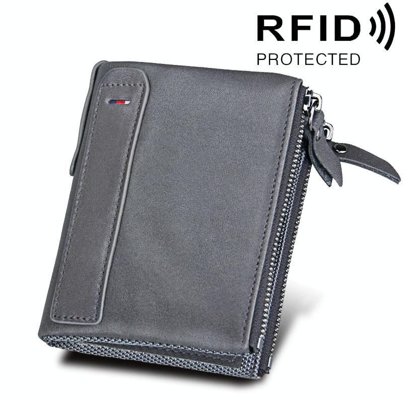 Mens Leather Rfid Blocking Card Holder Wallet