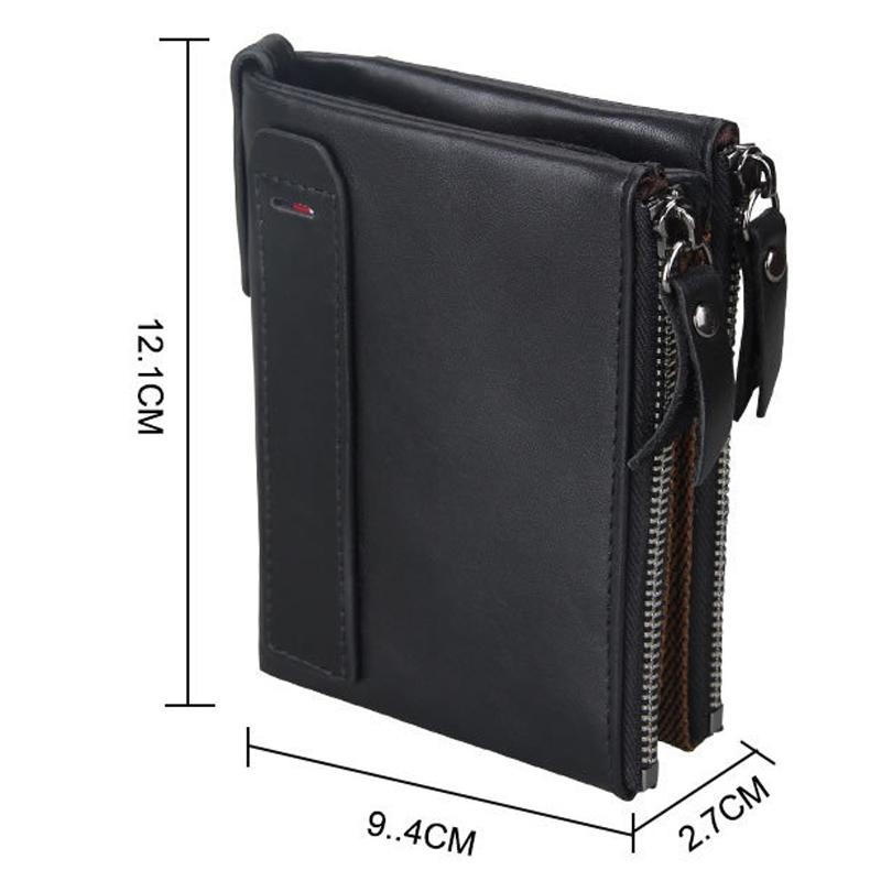 Mens Leather Rfid Blocking Card Holder Wallet