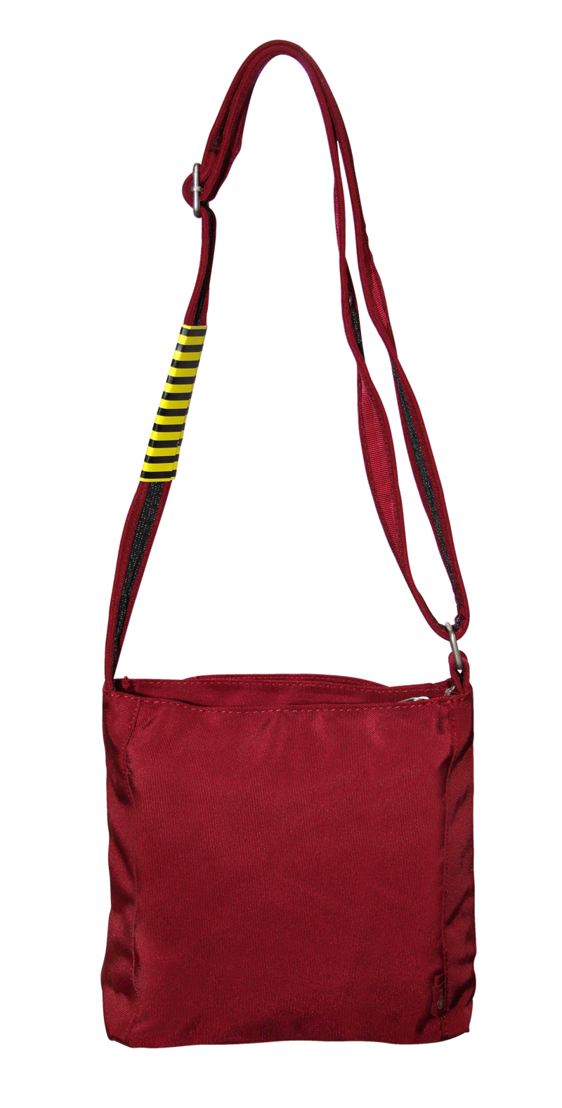 FIB Mens Crossbody Bag  with Shoulder Strap - Burgundy