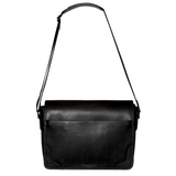 Futura Mens Laptop Messenger Sling Bag with Shoulder Strap - Black