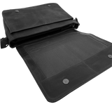 Futura Mens Laptop Messenger Sling Bag with Shoulder Strap - Black