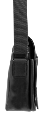 Futura Mens Laptop Messenger Sling Bag with Shoulder Strap - Black