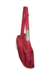 FIB Mens Tablet Crossover Bag with Shoulder Strap - Burgundy