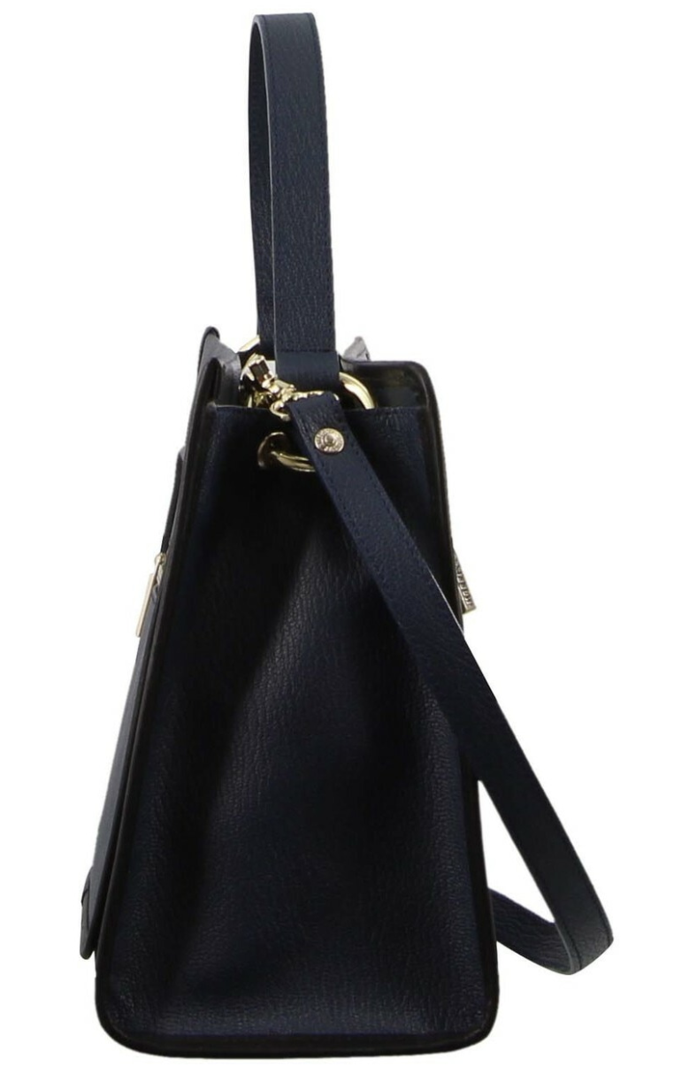 Morrissey Ladies Italian Leather Tote Bag - Navy