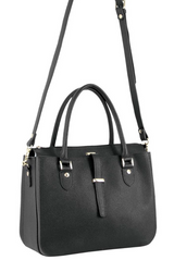 Morrissey Italian Womens Leather Handbag - Black