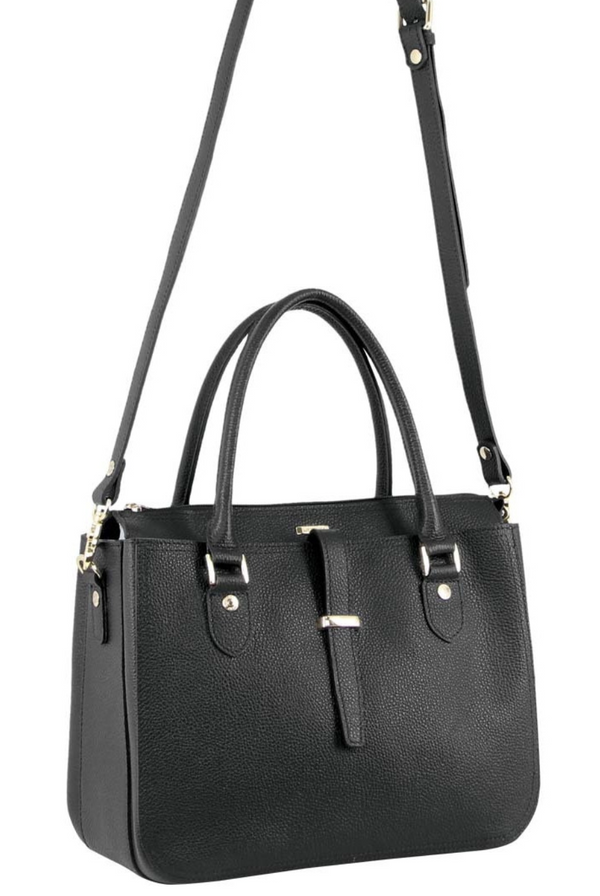 Morrissey Italian Womens Leather Handbag - Black
