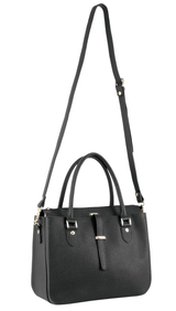 Morrissey Italian Womens Leather Handbag - Black