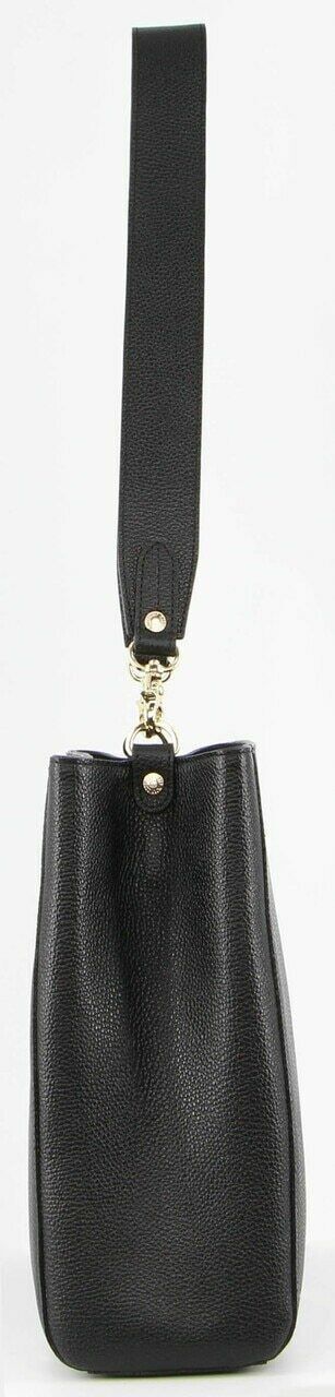 Morrissey Womens Italian Structured Leather Cross Body Handbag - Black
