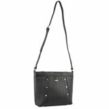 Morrissey Italian Genuine Leather Bag Cross Body Handbag Ladies - Black