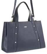Morrissey Italian Womens Leather Bag - Navy