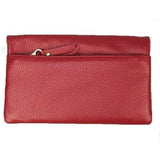 Pierre Cardin Ladies Genuine Leather Bi-Fold RFID Purse - Red