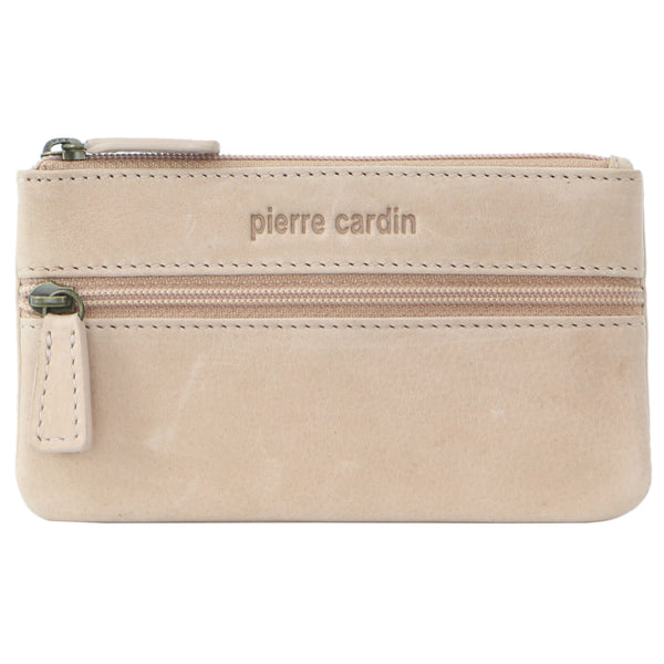 Pierre Cardin Womens Genuine Leather RFID Coin Purse Wallet - Pink