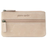 Pierre Cardin Womens Genuine Leather RFID Coin Purse Wallet - Pink