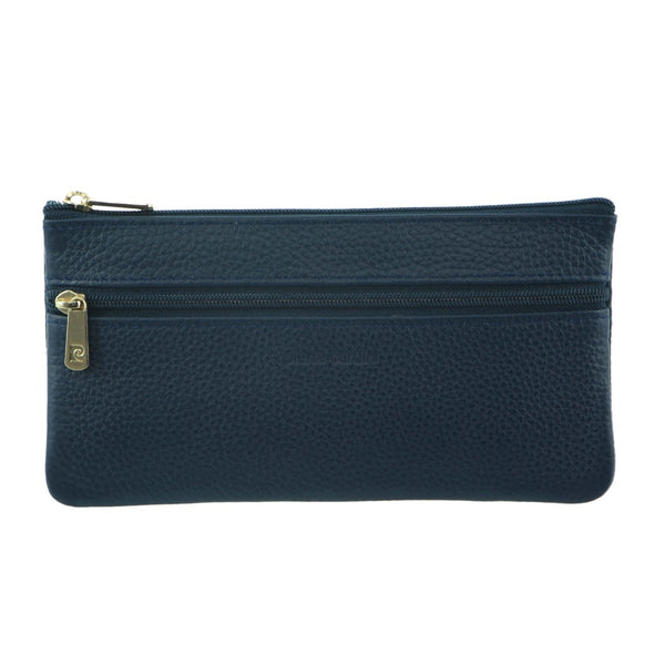 Pierre Cardin Ladies Genuine Soft Italian Leather Wallet - Navy