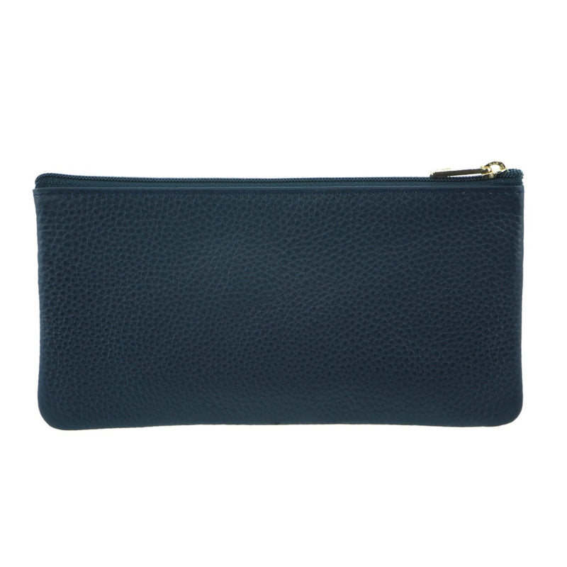 Pierre Cardin Ladies Genuine Soft Italian Leather Wallet - Navy