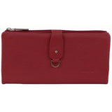 Pierre Cardin Womens RFID Italian Leather Wallet - Red
