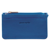 Pierre Cardin Womens Soft Italian Leather Coin Purse - Aqua