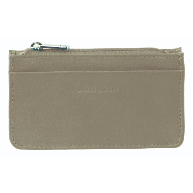 Pierre Cardin Ladies Soft Italian Leather Coin Purse - Taupe