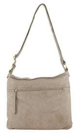Pierre Cardin Woven Leather Ladies Cross-Body Bag - Taupe